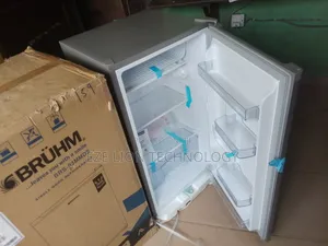 Portable 2 Glass Shelves With Single Door+ Key (Bruhm Refrigerator)