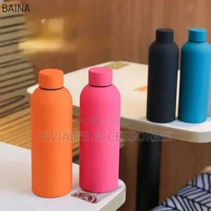 500ml Stainless Steel Double Wall Vacuum Flask Rubber Coating.