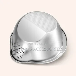 Stainless Steel Multipurpose Washing Bowl With Slanted Colander