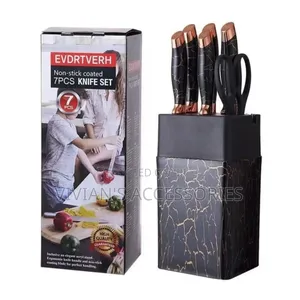 7pcs Nonstick Coated Knife Set.