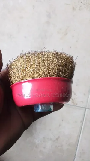 4" X 14mm Brass Soft Cup Wire Brush