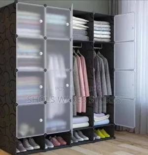 4-Partition High Quality Plastic Wardrobe