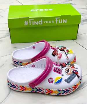Original Crocs Band Pink Floral Print