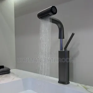Black Adjustable Basin Mixer Faucet