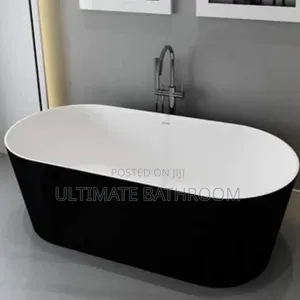 White And Black 75x170cm Acrylic Bathtub