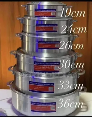 Die Cast Aluminium Cookware Sets 6 Pieces