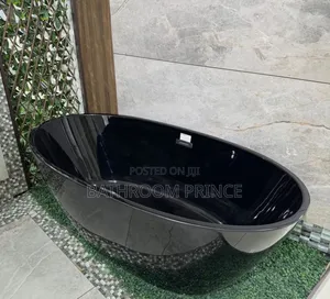 Glossy Black England Acrylic Bathtub