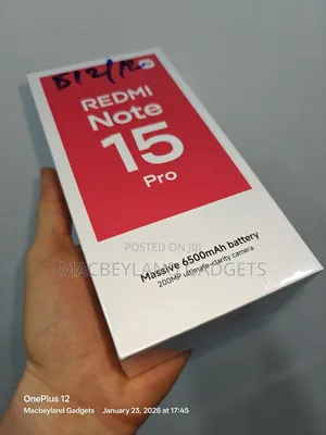 New Xiaomi Redmi Note 15 Pro 512 GB Black