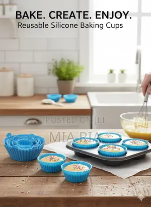 Reusable Silicone Baking Cups and Airfryer Liner