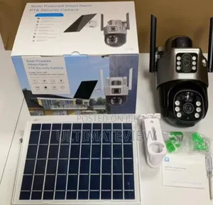 PTZ Solar Security Camera–8mp Dual Lens