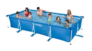 Intex 14'9" X 7'2" X 33" Metal Frame Rectangular Pool