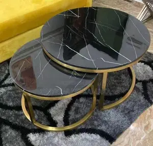 Round Center Table With Small Stools