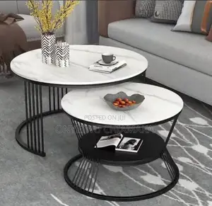 Round Center Table With Small Stools