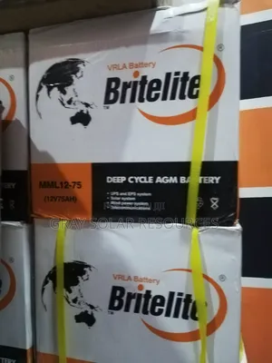 12v 75ah Britelite Deep Cycle Gel Inverter Battery