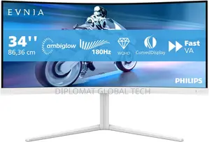 Philips Evnia 34m2c5501a - 34 Inch WQHD Curved Gaming Monitor
