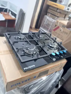 Polystar Inbuilt Gas Stove – Four Burner Layout