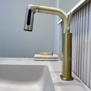 Brush Gold Quality Basin Mixer Tap