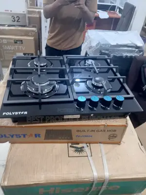 Polystar Inbuilt Gas Cooker – Four Burner Setup