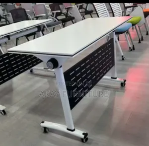 Foldable White Training Table Length 1.2meters