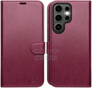 Galaxy S25 Ultra Pu Leather Flip Folio Case With Card Holders Rfid