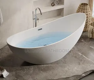 Unique Shape White Acrylic Bathtub