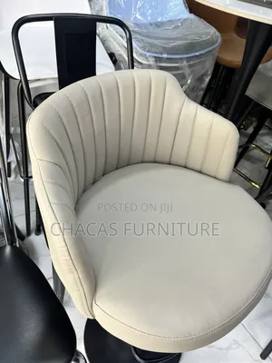Luxury Leather Bar Stools - Swivel 4-Leg Kitchen Island Chairs