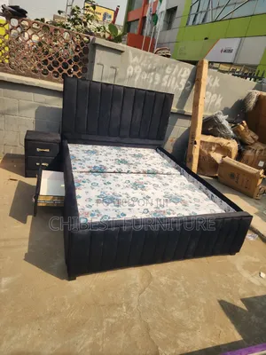 Quality 4.5by6 Padded Bed With Its Cupboards