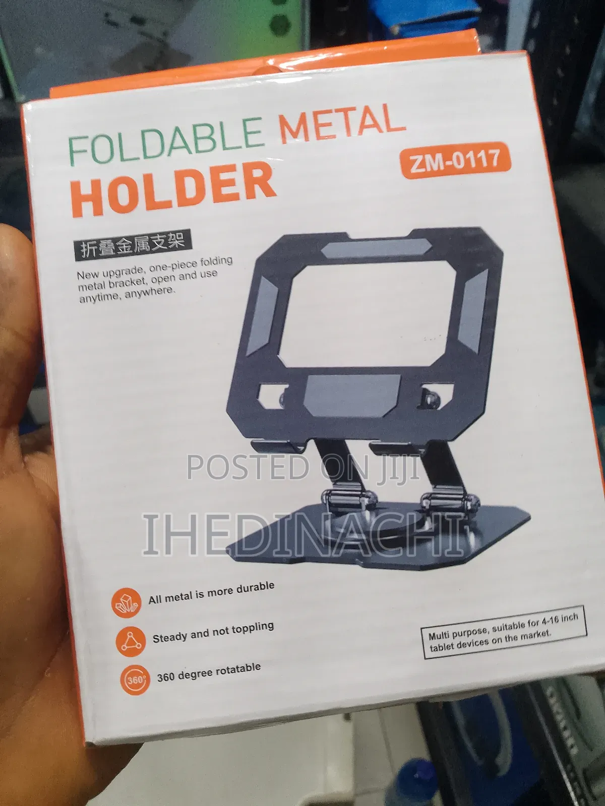 Foldable Metal Tablet Holder