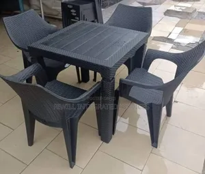 Set of Plastic Table and Chairs Outdoor
