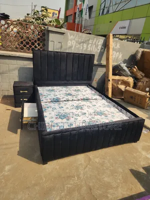 Black Coloured 4.5by6 Bed Stand.
