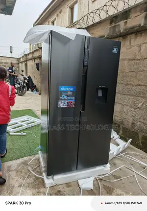520l Polystar Side by Side Refrigerator Inverter With Water Dispenser