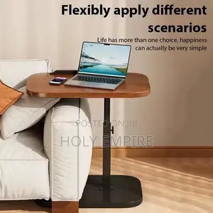 Adjustable Height Side Table Portable Side Desk Coffee/Afternoon Tea