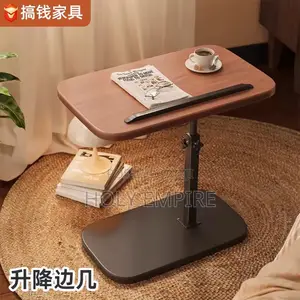 Adjustable Height Side Table Portable Side Desk Coffee/Afternoon Tea