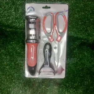 3-in-1 Kitchen Tool Set (Knife Sharpener • Scissors • Peeler)