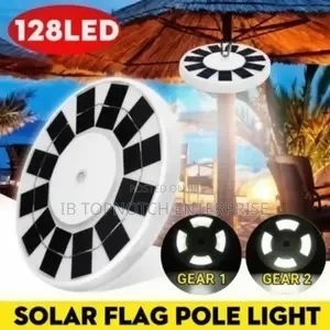 Led Outdoor Solar Powered Camping Lamp Flag Pole Light