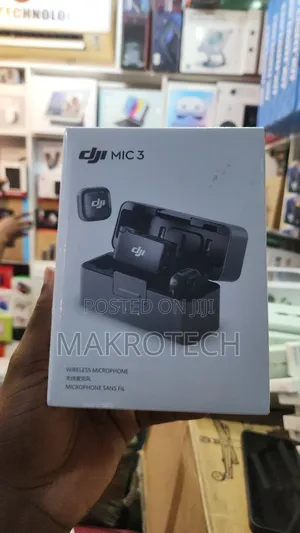 Dji Mic 3 (2 Tx + 1 Rx + Charging Case), Wireless Microphone