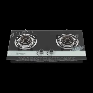 Qasa in-Build 2 Burner Glass Gas Cooker | QGC-2bg Vesta
