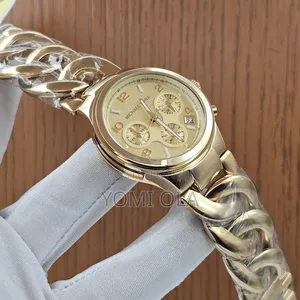 Michael Kors Yellow Gold Twisted Chain Women Watch