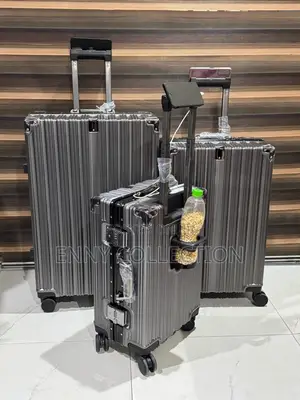 High Quality Solid Aluminum Luggage Traveling Box Set Of 3