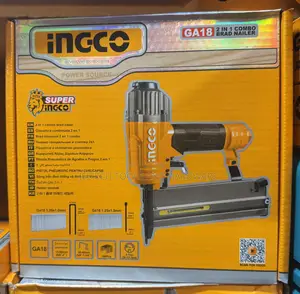 Ingco 2-in-1 Combo Air Brad Nailer And Stapler