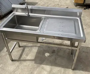 Commercial Single Sink With Side and Tap