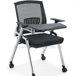 Black Seminar, Conference, Meeting Room Chair With Tyres