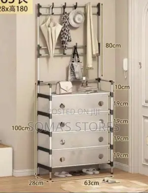 Shoe Rack With Bag Rack