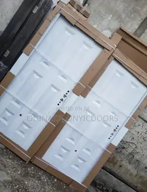 7ft By 3ft Harmony Security Steel Door (White 6 Panel Design