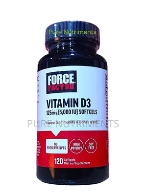 Force Factor Vitamin D3 5,000 Iu – Immune Bone Support 120 Softgels