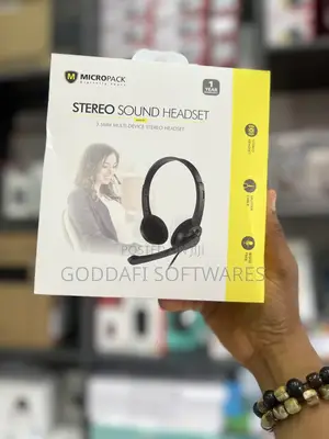 Micropack Wired Headphones 3.5mm With Mic | Goddafi Stores