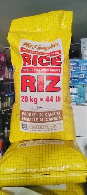 Mr. Goudas Par Boiled Long Grain Rice 20kg