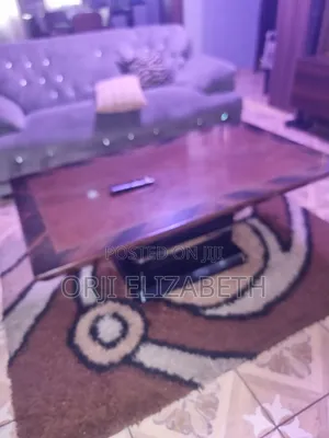 Well Used Sitting Room Centre Table and 2 Side Stools