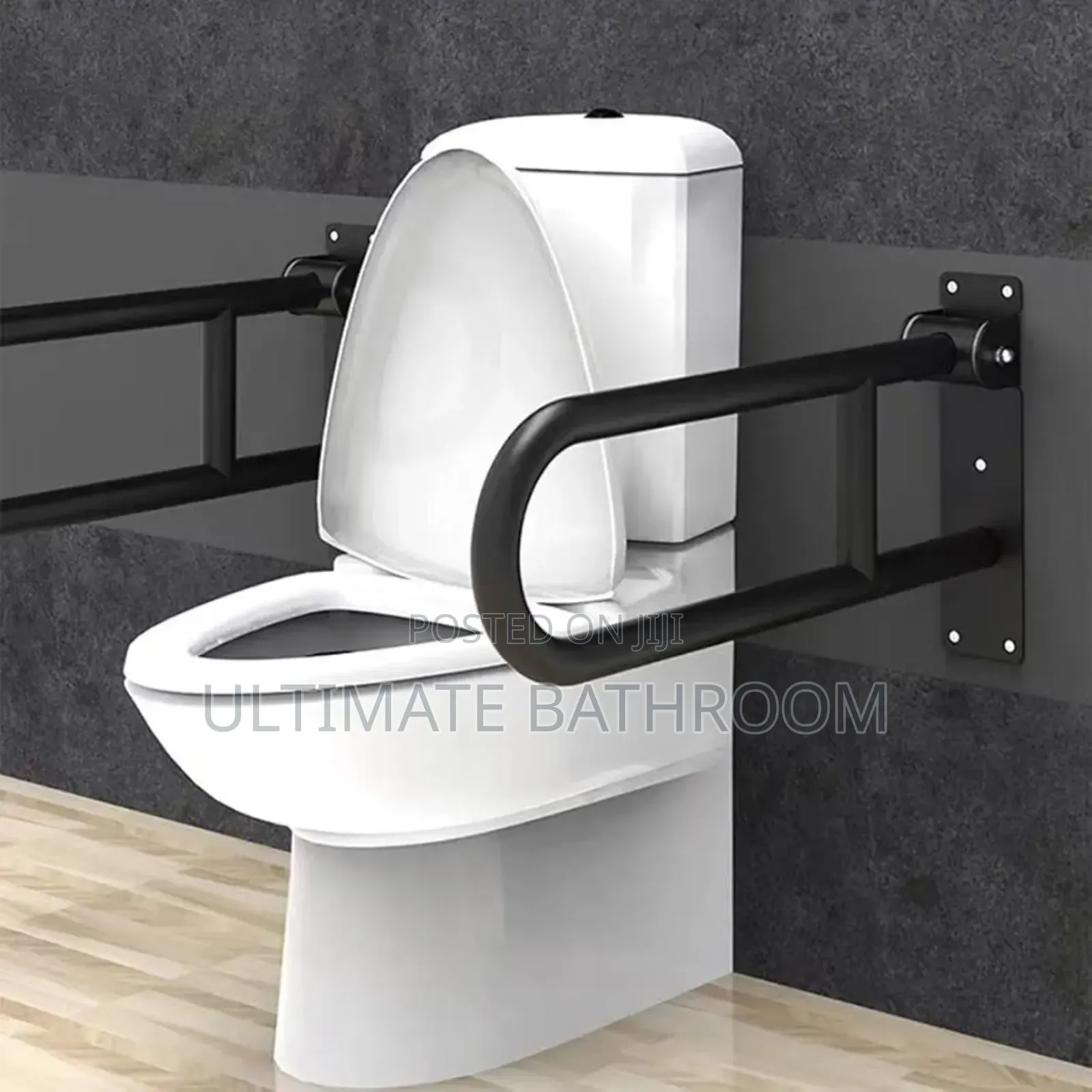 Black Foldable Support Handle Rail