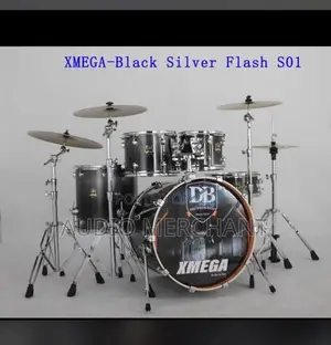 Db Xmega Black Silver 5 Piece Drum